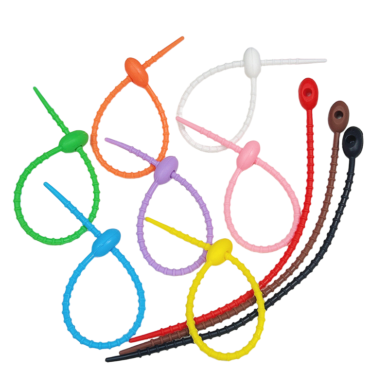 Cable Management Bag - Cravatte per borse in silicone Clip