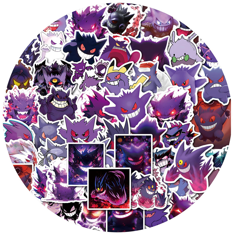 Laptop Accessories Toy - 50-100 Pezzi Adesivi Anime Gengar Impermeabili