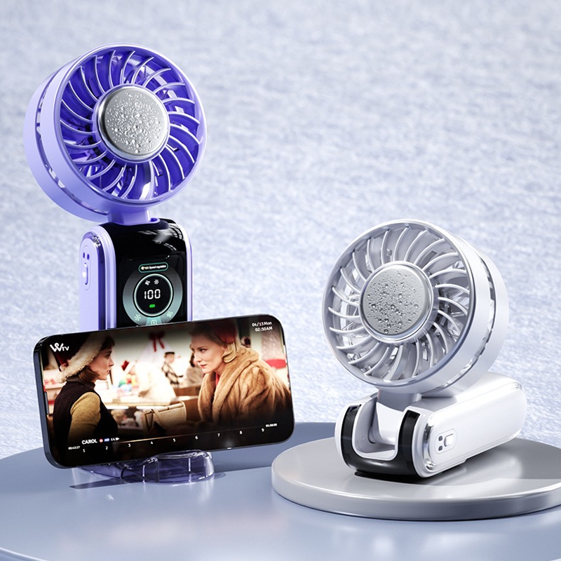 Monitor Portable Usb - Ventilatore Portatile Mini da Collo Pieghevole