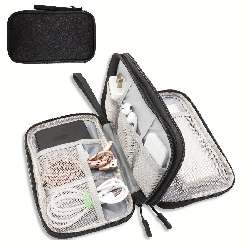 Cable Management Bag - Borsa organizer da viaggio, custodia multi-tasca,