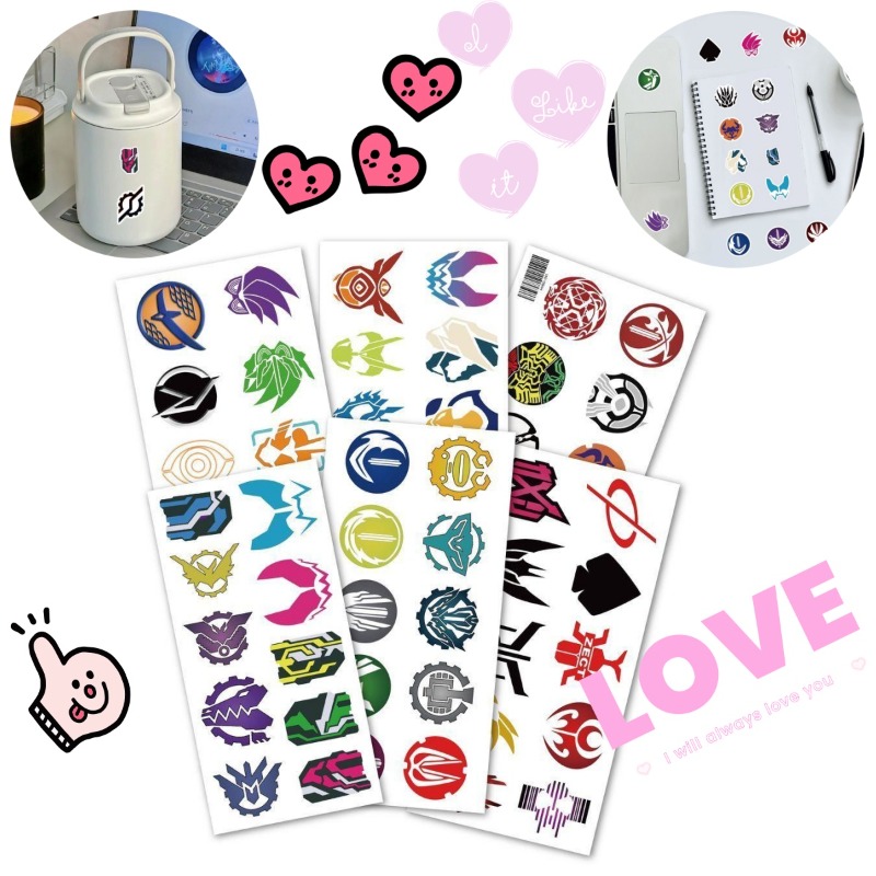 Laptop Accessories Stickers - 60 fogli di adesivi con logo