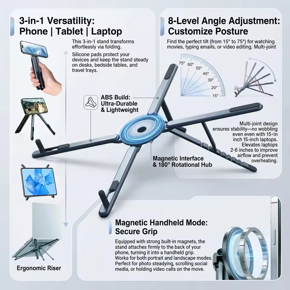 Supporto Magnetico Portatile p - Laptop Stand Portable recensione e prezzo