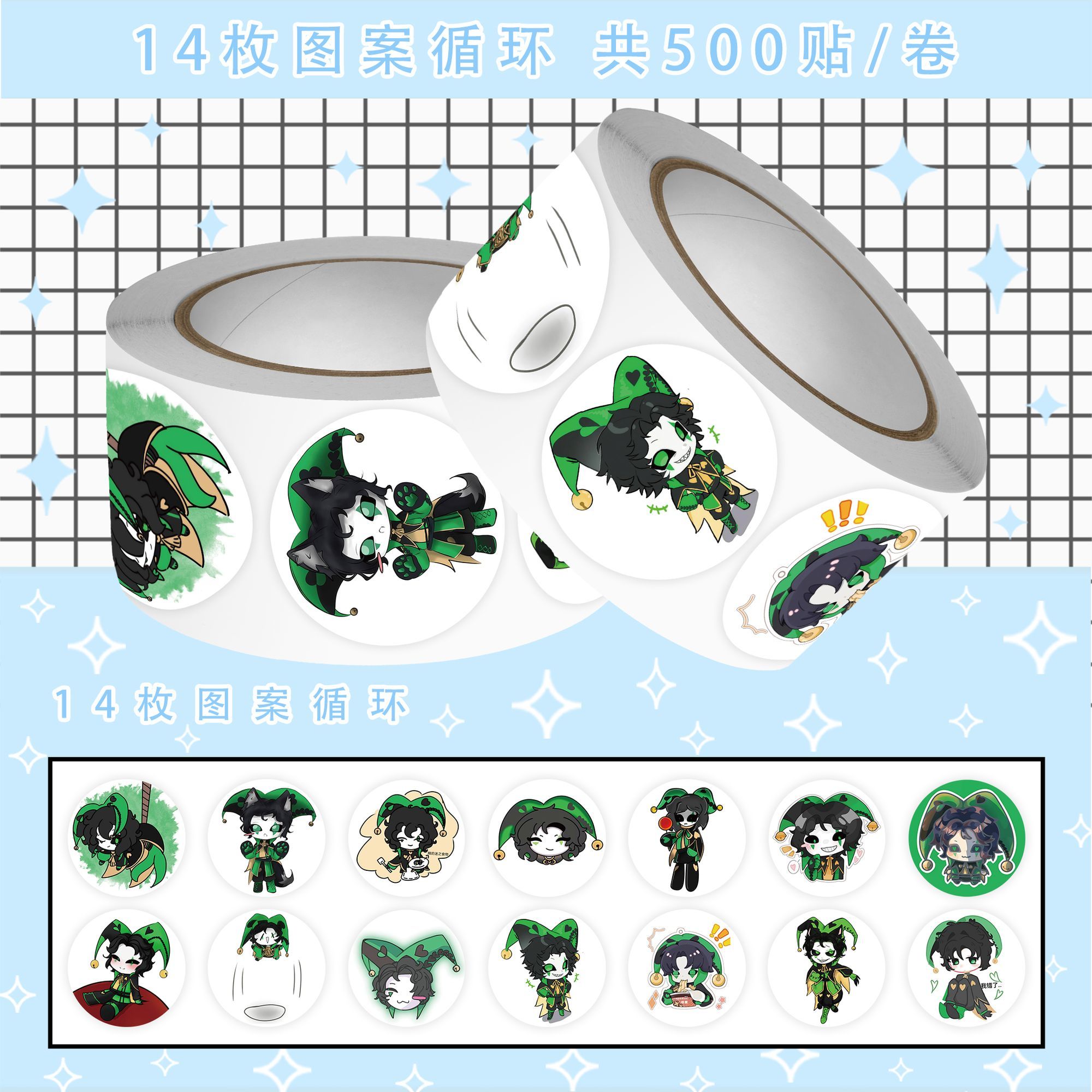 500 pezzi/rotolo Anime The Fre - Laptop Accessories Stickers recensione e prezzo