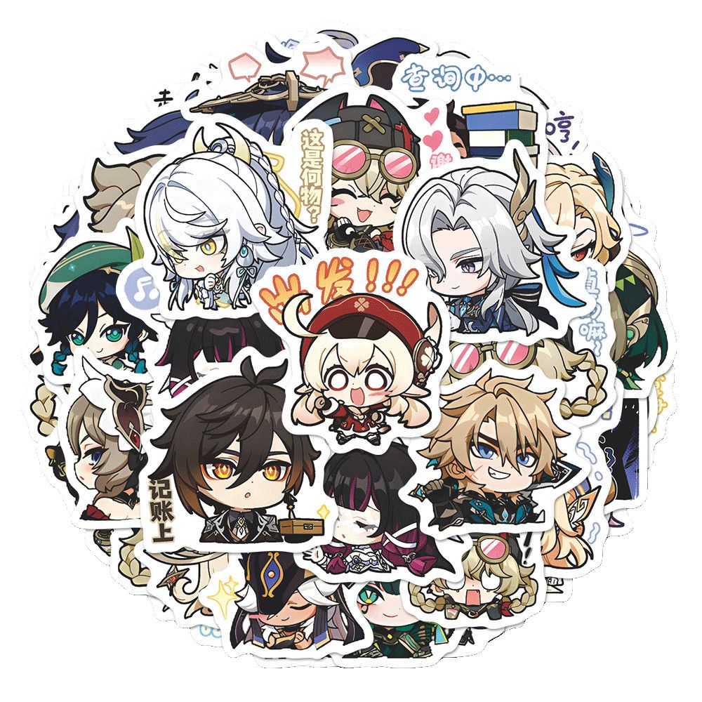 64 Pezzi Adesivi Anime Genshin - Laptop Accessories Stickers recensione e prezzo